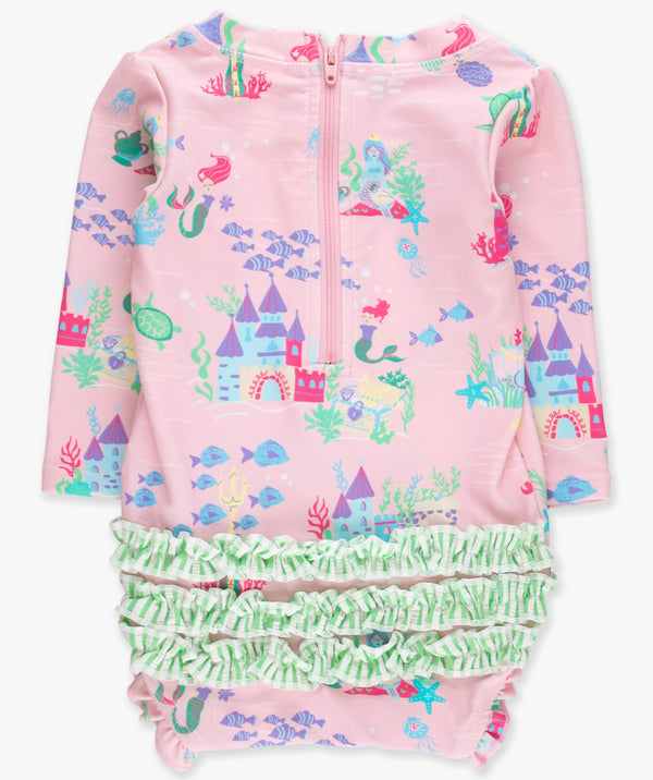 One Piece Rash Guard Swimsuit- Atlantis Mermaids