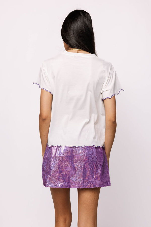 Licensed LSU Pennant Frill Tee- (Women's)