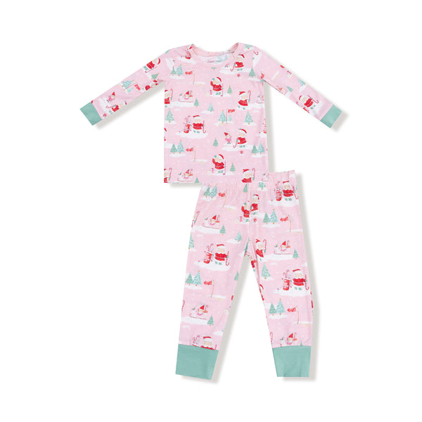 Golfing Mrs. Claus And Elves L/S Loungewear Set