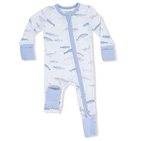 Little Whales 2 Way Zipper Romper