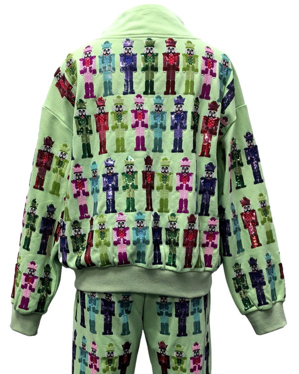 Mint Multi Nutcracker Sweatshirt- (Women's)