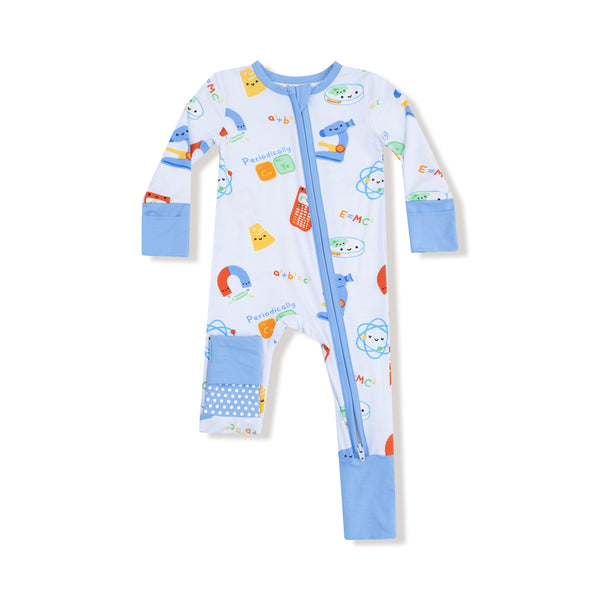 Future Scientist 2 Way Zipper Romper- Blue