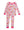 Ruffle Long Sleeve Pajama Set- Pink School House