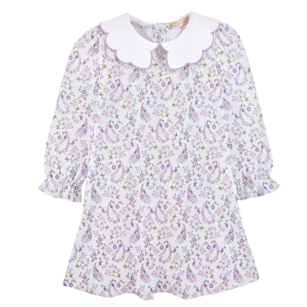 Paisley Romance Scalloped Dress
