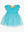 Princess Bow Twirl Dress- Teal Golden Princess
