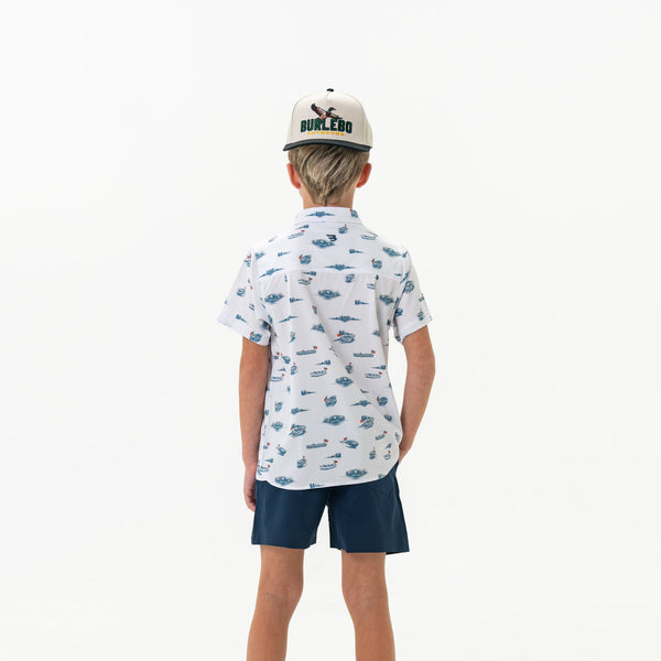 Youth Performance Button Up- Lake Weekend