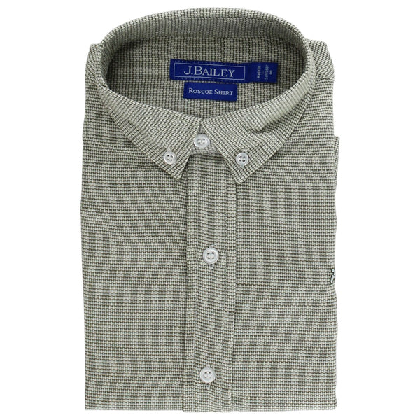 Roscoe Button Down Shirt- Basil