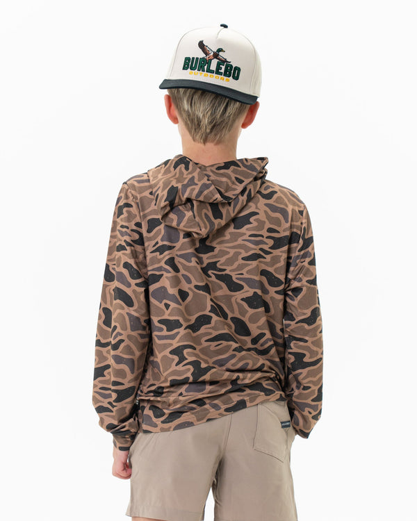 Youth Performance Hoodie- Gauge Camo