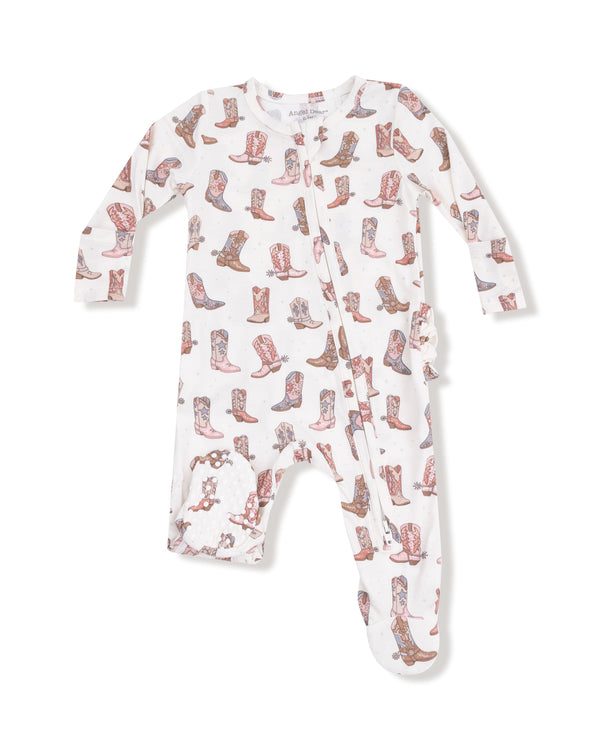 Future Cowgirl 2 Way Zipper Ruffle Footie