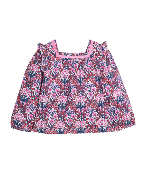 Adams Top- Foxcroft Winter Floral