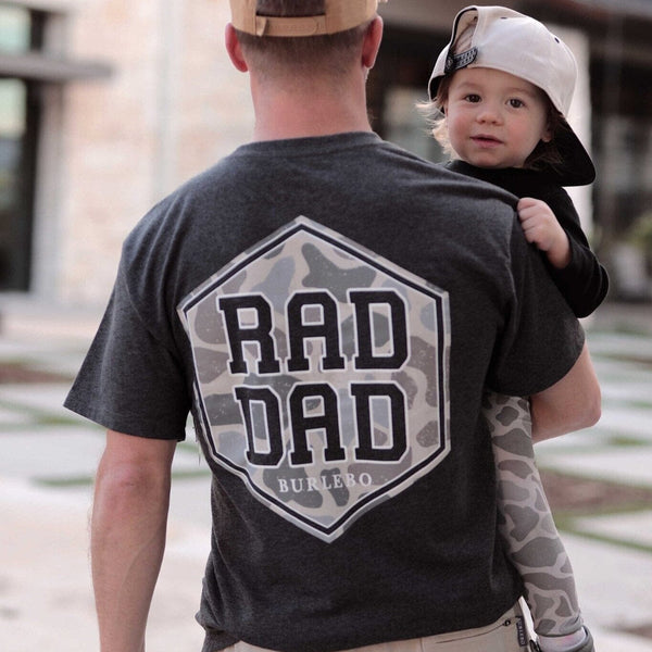 Rad Dad Tee- Heather Black (Men's)