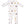 Collector Chickens 2 Way Zipper Romper- White