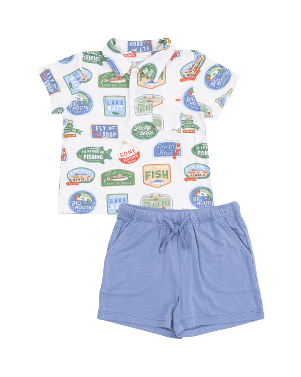 Bait Shop Signage Polo Short Set