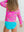 Zipper Rash Guard 2-Piece Swimsuit- Neon Island Time