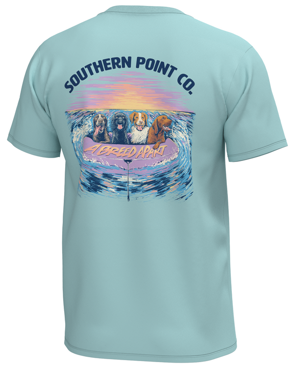 Youth Pontoon Pulling Greytons Gang Tee- Pool Water