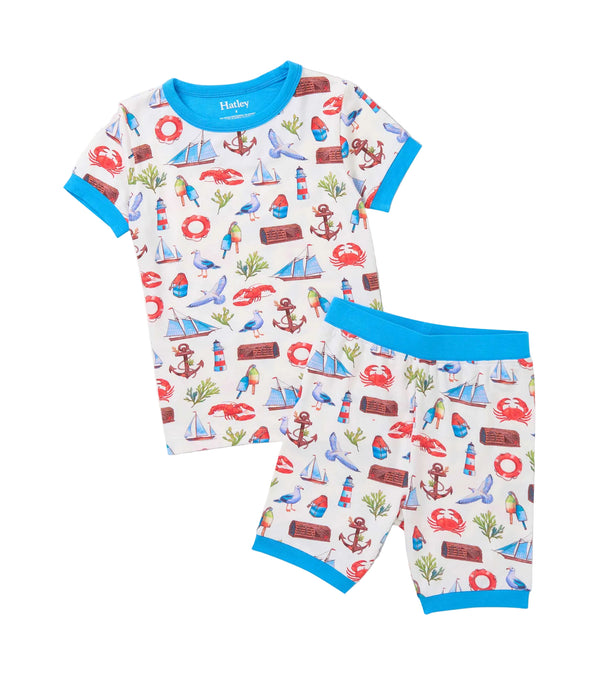 Painted Seascape Pajama Set