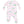 Golf Things Pink 2 Way Zipper Ruffle Footie