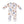 Smores 2 Way Zipper Footie- Ivory/Gray Blue