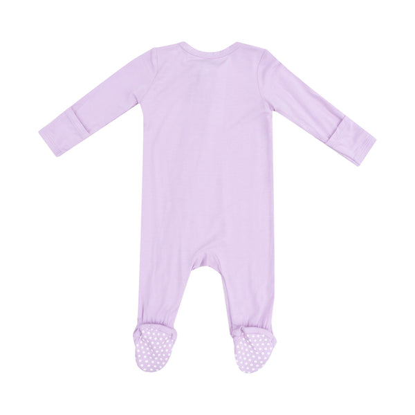 Solid Winsome Orchid 2 Way Zipper Footie