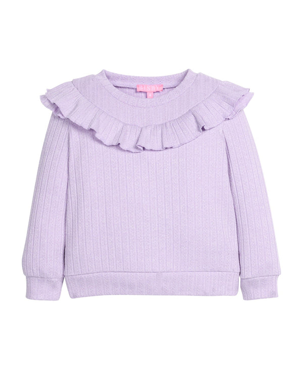 Jody Top- Lilac Cableknit