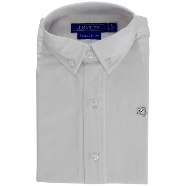 Roscoe Button Down- White Oxford