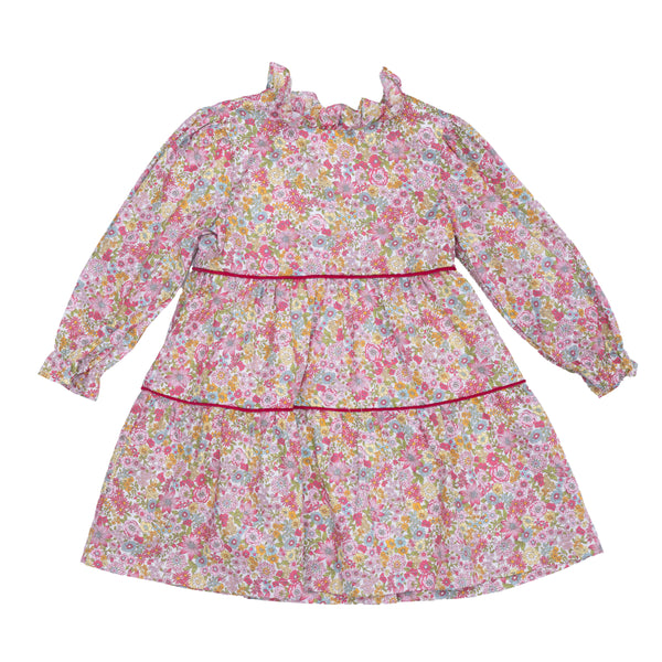 Zoe Raspberry Floral Dress