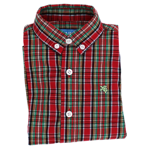Roscoe Button Down Shirt- Tartan Plaid