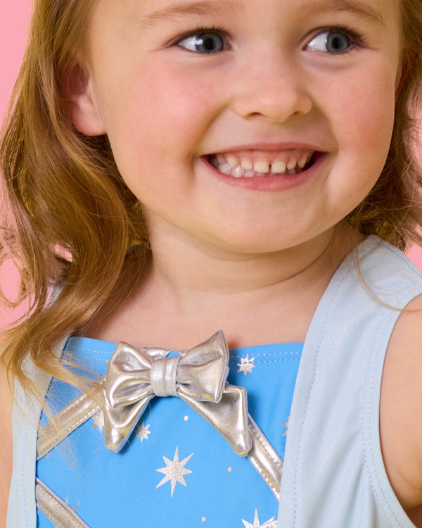 Active Princess Tiered Skort Set- Crystal Blue Princess