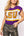 Licensed LSU Colorblock Jewel Letter Sweater- (Women's)