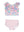 Ruffle Tankini 2-Piece Swimsuit- Bow Blooms
