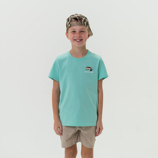 Youth Tee- Burlebo Outdoors Angler - Island Reef