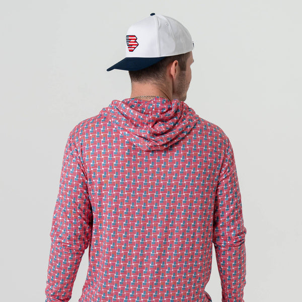 Performance Hoodie- American Flag Print (Men's)