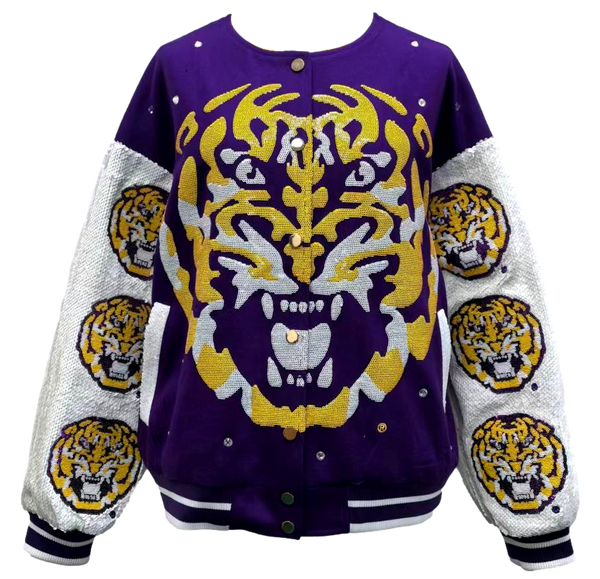 Licensed LSU Bomber Jacket- (Women's)