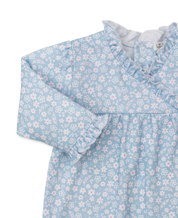 Fall in Bloom Playsuit- Light Blue