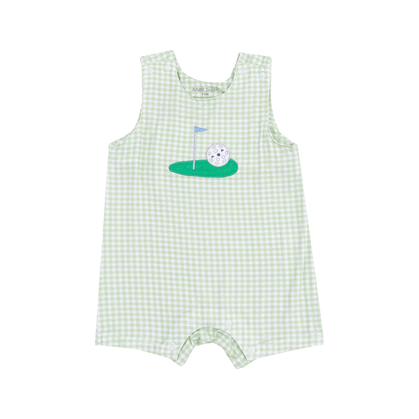 Golf Sleeveless Romper- Green