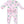Golf Pros 2 Way Zipper Ruffle Footie- Pink/Green