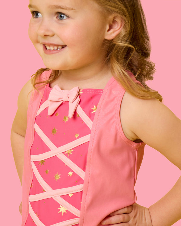 Active Princess Tiered Skort Set- Royal Pink Princess