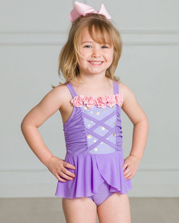 Dress-Up One Piece Swimsuit- Amethyst Princess