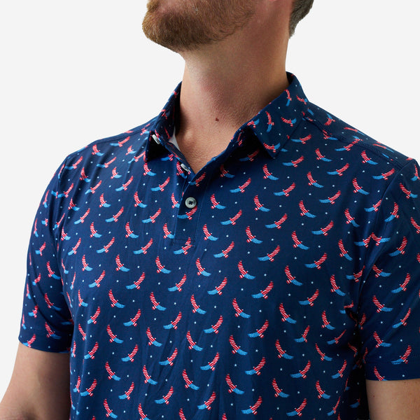 Performance Polo- USA Eagle (Men's)