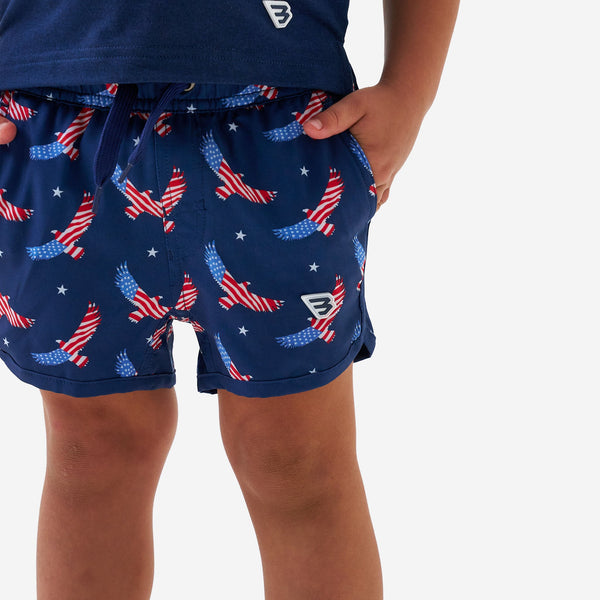 Youth Swim Trunk- USA Eagle