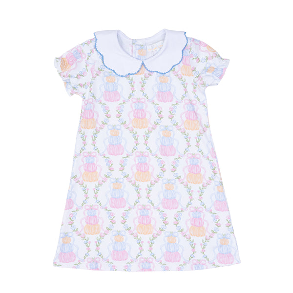 Presley Kait Pumpkin Trellis Dress