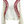 White Baseball Stitch Long Sleeve Sweater- (Women's)