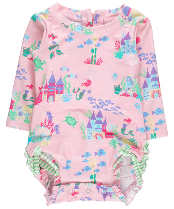 One Piece Rash Guard Swimsuit- Atlantis Mermaids