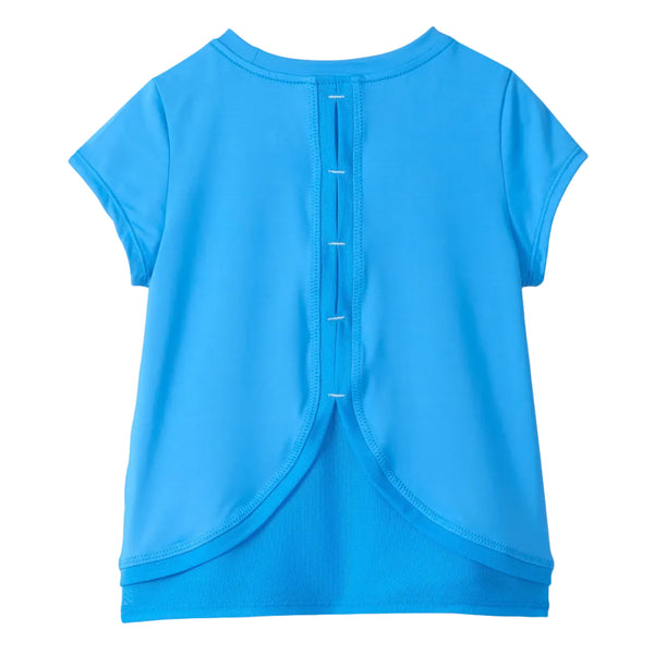 Malibu Blue Mesh Trim T-Shirt