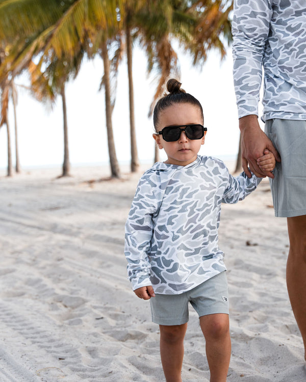 Youth Performance Hoodie- White Camo