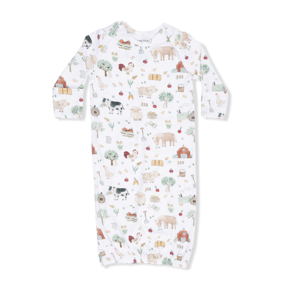 Cute Farm Animals Lap Shoulder Gown