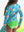 Zipper Rash Guard 2-Piece Swimsuit- Neon Jelly Time