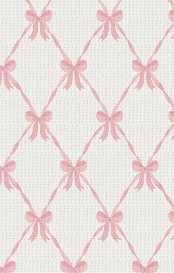 Ribbon Bow Trellis 2 Way Ruffle Zipper Footie