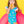 Ruffle V-Back One Piece- Neon Pool Party