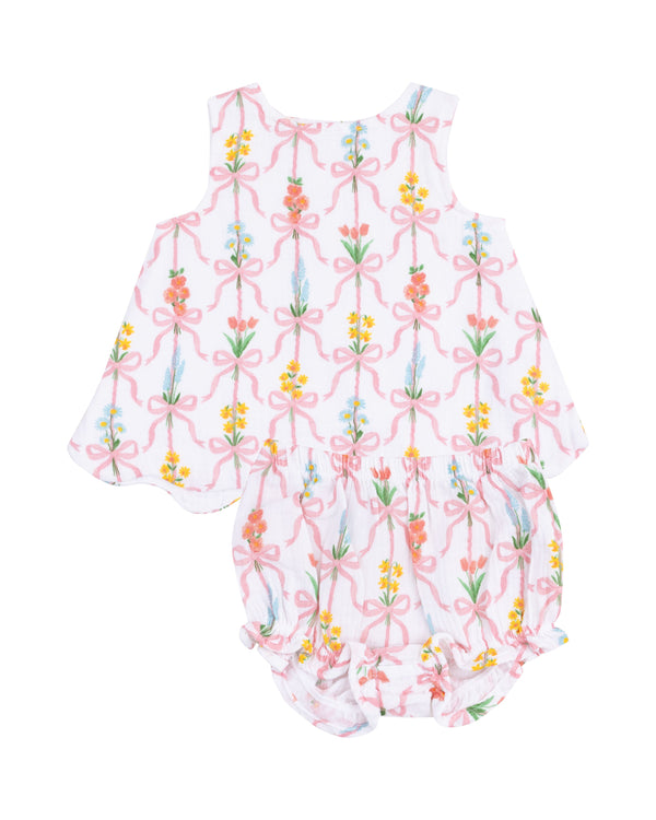 Ribbon Bouquets Scallop Swing Bloomer Set